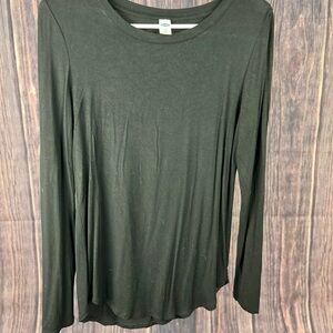 Old Navy Green Relaxed Long Sleeve Tee